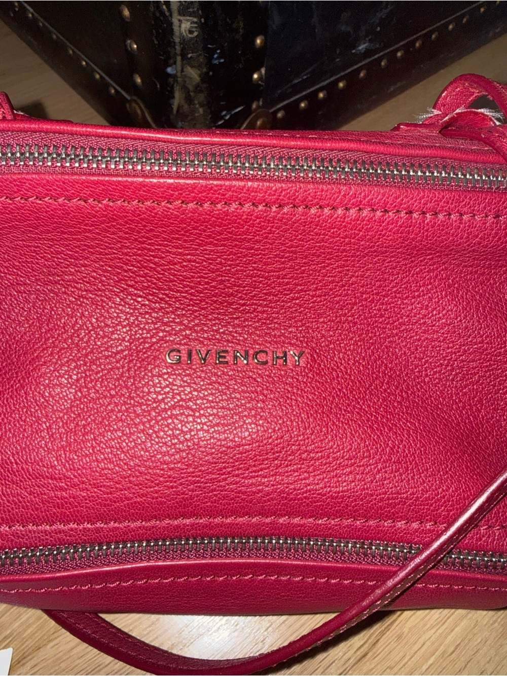 Givenchy Mini Pandora in Rasberry Leather - Picture 2 of 11